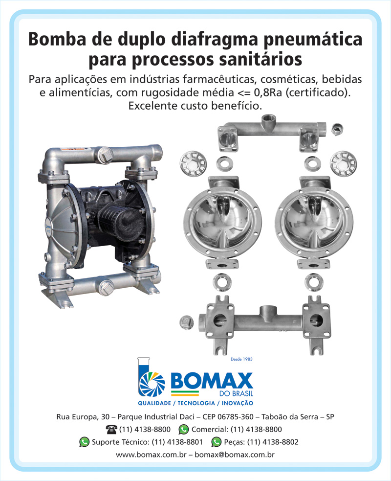 Bombas pneumáticas de diafragma Maxpneumatic Sanitária