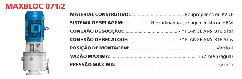 BombaCentrifugaMaxbloc0712 Maximize a eficiência de seus processos químicos com as bombas centrífugas Maxbloc da Bomax. Tecnologia avançada para resultados precisos.