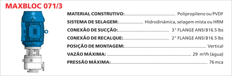 BombaCentrifugaMaxbloc0713 Maximize a eficiência de seus processos químicos com as bombas centrífugas Maxbloc da Bomax. Tecnologia avançada para resultados precisos.