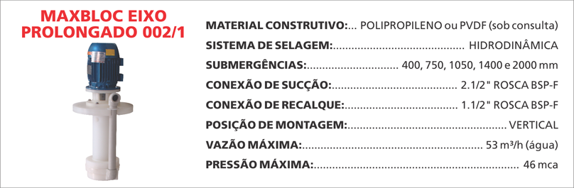 BombaCentrifugaMaxblocEixoProlongado0021 Bombas Maxbloc com eixo prolongado Maxsub da Bomax: eficiência e durabilidade para aplicações submersas. Descubra a solução ideal.