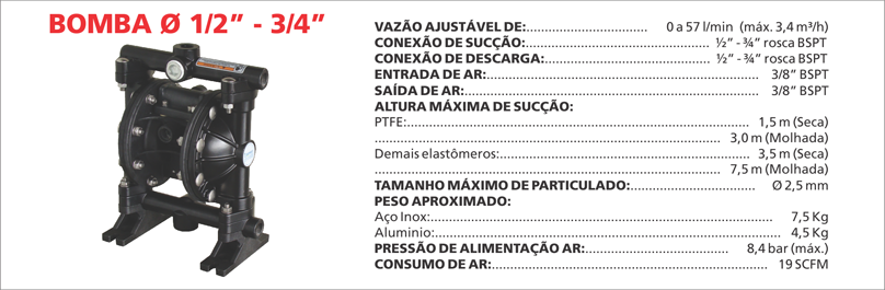 BombaPneumatica1234AL As bombas pneumáticas Maxpneumatic da Bomax oferecem desempenho superior e confiabilidade em qualquer aplicação industrial. Saiba mais.