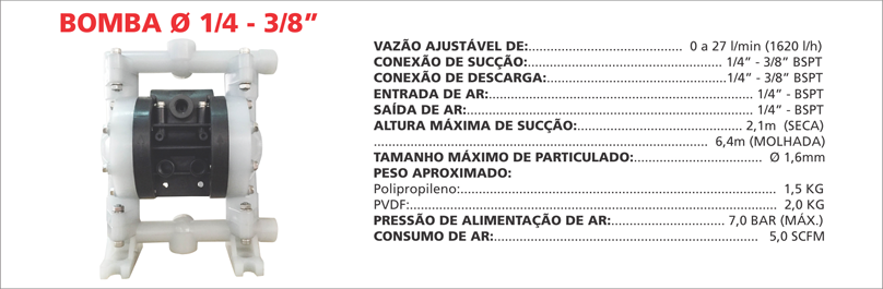 BombaPneumatica1438 As bombas pneumáticas Maxpneumatic da Bomax oferecem desempenho superior e confiabilidade em qualquer aplicação industrial. Saiba mais.