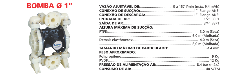 BombaPneumatica1PP As bombas pneumáticas Maxpneumatic da Bomax oferecem desempenho superior e confiabilidade em qualquer aplicação industrial. Saiba mais.