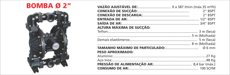 BombaPneumatica2AL As bombas pneumáticas Maxpneumatic da Bomax oferecem desempenho superior e confiabilidade em qualquer aplicação industrial. Saiba mais.